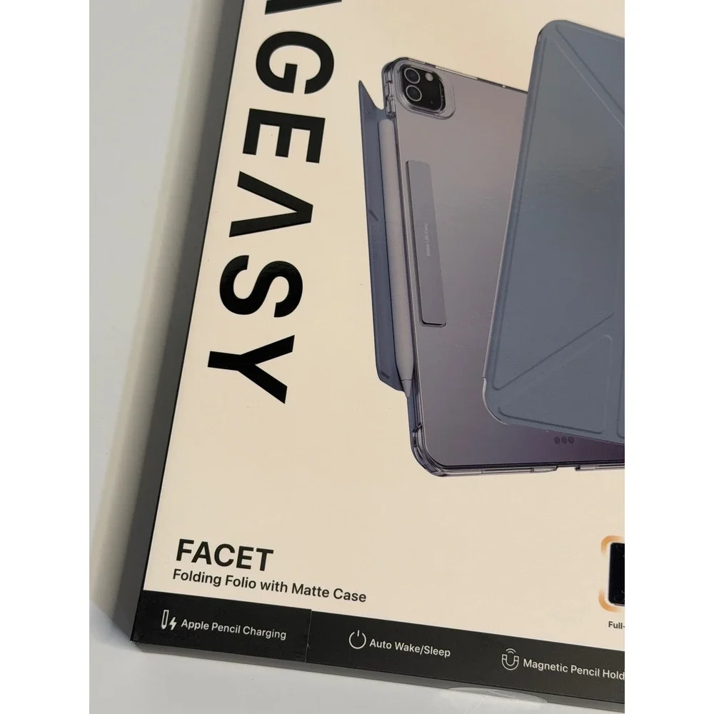 MAGEASY Facet iPad Air‎ 11 2024 Case Blue Folding Folio Protective MPDA09204XB24